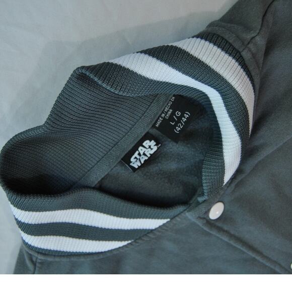 Star Wars Varsity Jacket Full Button Up Medium (No Tag) - Picture 5 of 10